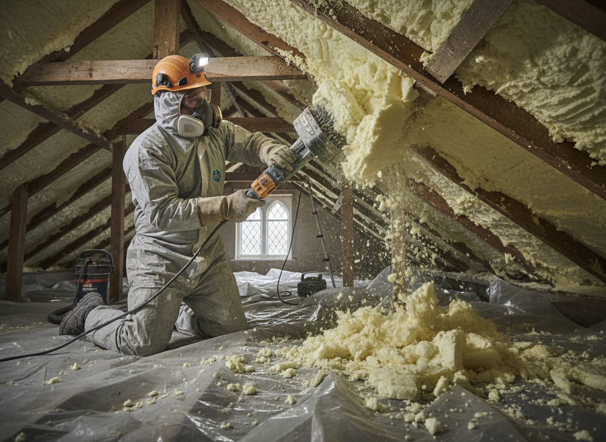 Open Cell Spray Foam Removal in Bath, Somerset